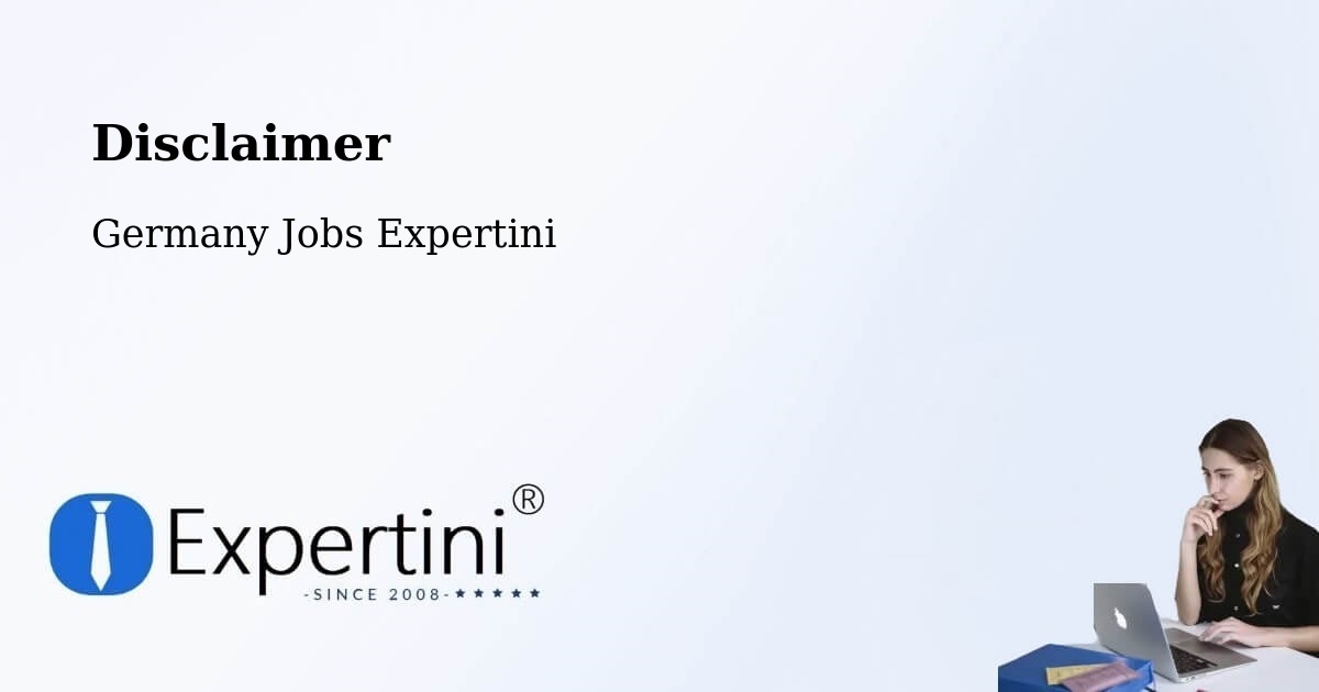 Disclaimer – Zeuthen - Germany Jobs Expertini