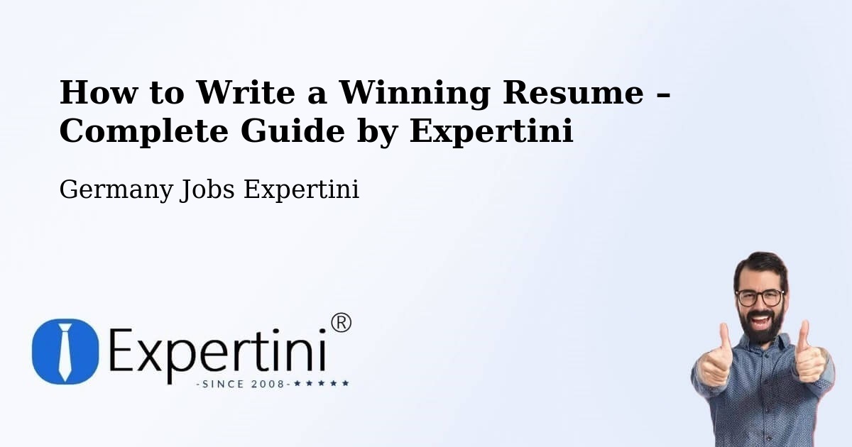 Resume Writing Guide for Job Seekers – Zeuthen - Zeuthen, Germany Jobs Expertini